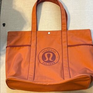 lululemon athletica Orange Tote Bag